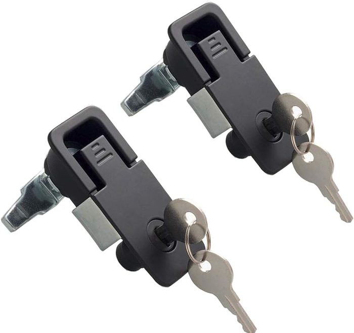 Compression Latch with Keys, Adjustable Lever