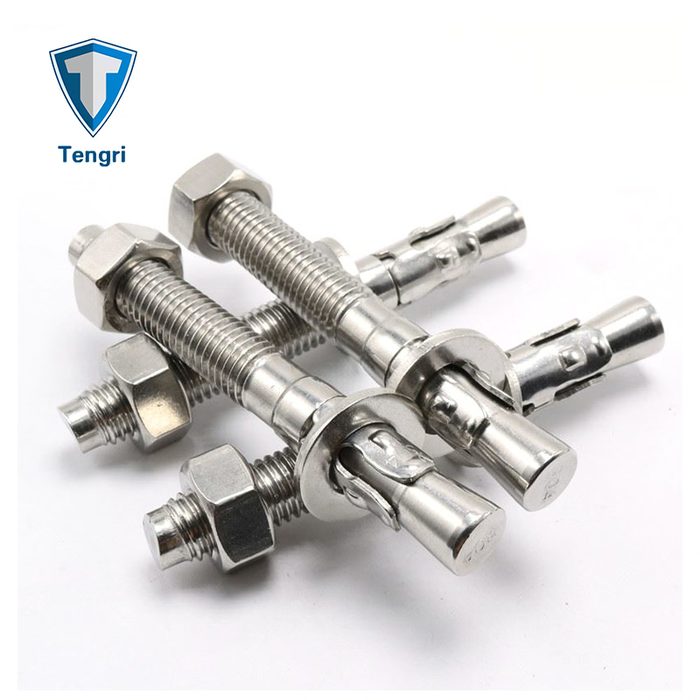 Stainless Steel Wedge Anchors, HDG Zinc Plated Carbon Steel Expansion Wedge Anchor