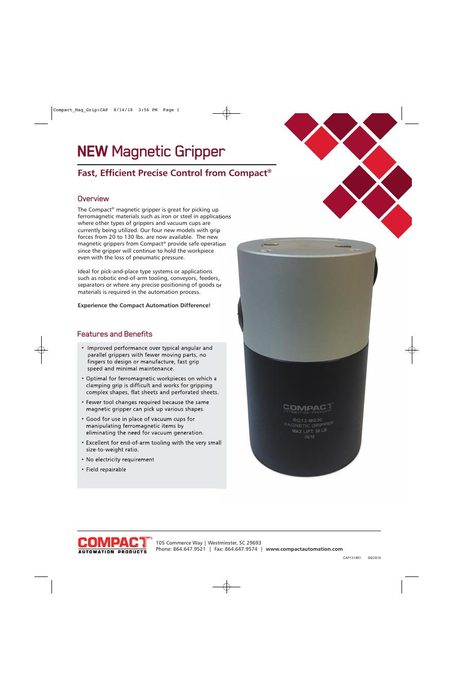 First page of NEWMagnetic Gripper