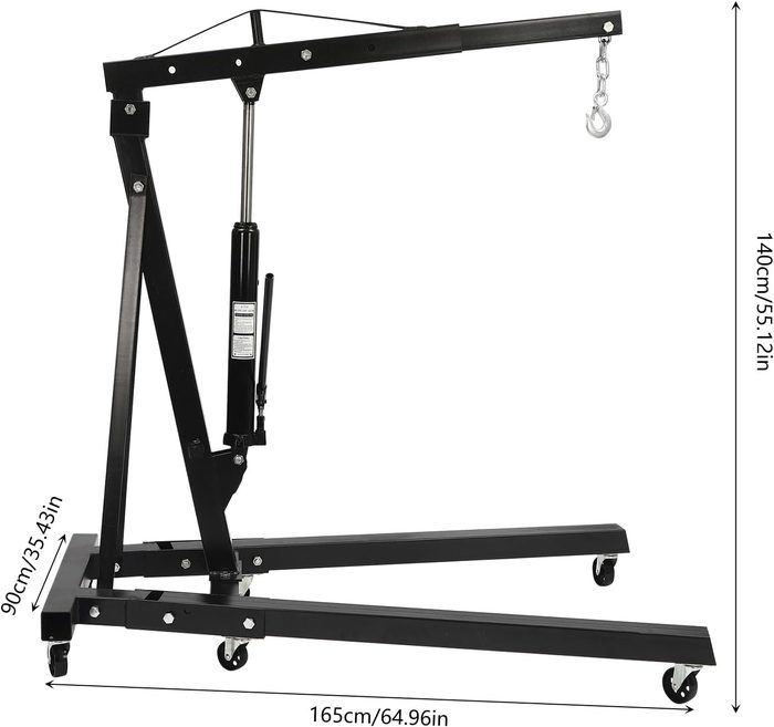 Folding Hydraulic Engine Hoist