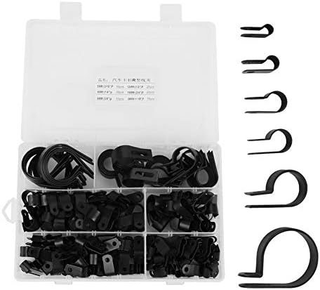 Nylon Plastic P Fasteners Clips Clamps Assorted Box for Cable Conduit Kit