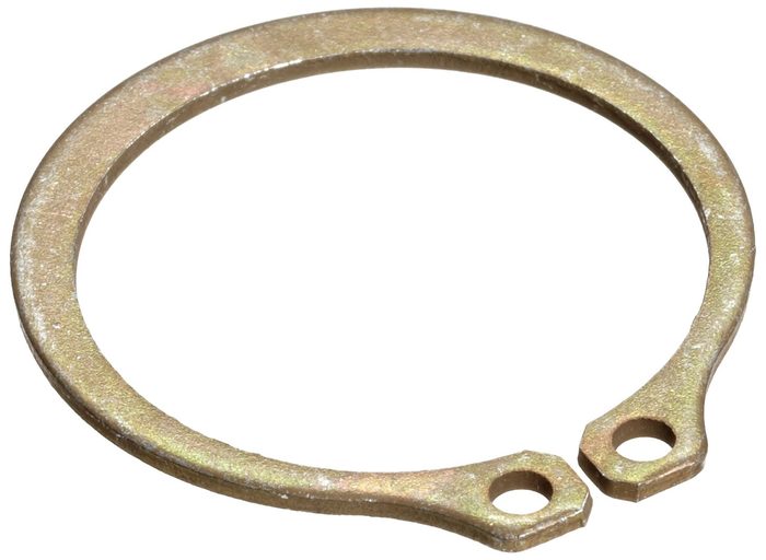 Standard External Retaining Ring, Tapered Section, Axial Assembly