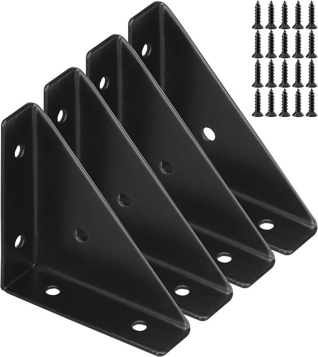 Trapeziform Angle Brackets, Shelf Brackets Heavy Duty Triangular Bracket Fastener