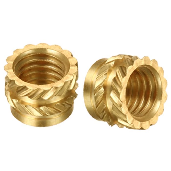 M8 M10 M12 Brass Heat-set Inserts for Plastic