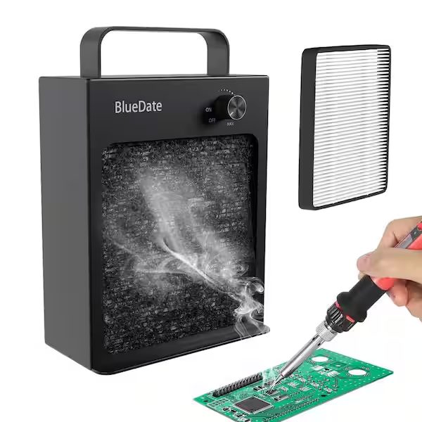 Tabletop Air Purifier, 7 sq. ft., HEPA Solder Fume Absorber