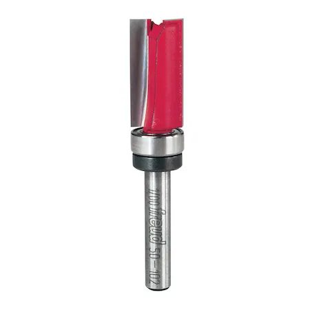 1/2 in. D X 1/2 in. X 2-1/8 in. L Carbide Bearing Flush Trim Bit