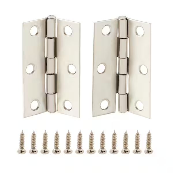 Butt Door Hinge Non-Removable Pin Square Radius