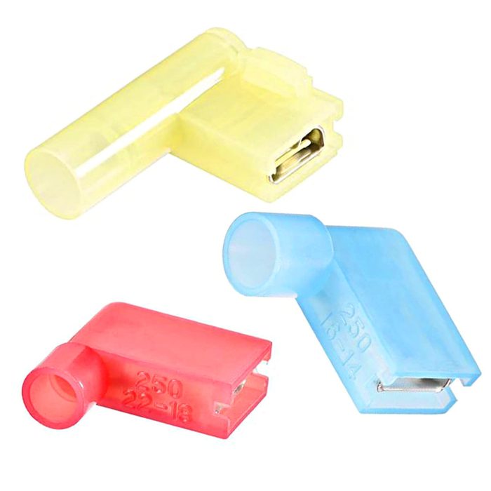 Female Spade Terminal Insulated Right Angle