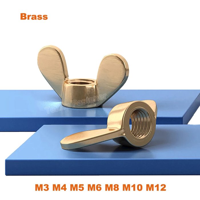 Brass Butterfly Wing Nuts