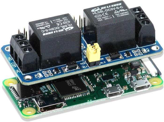 Enclosed High-power Power Relay for Arduino, Raspberry Pi, PIC or Wifi, 4 outlets