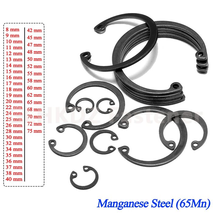 DIN472 Internal Circlips Retaining Rings for Bores