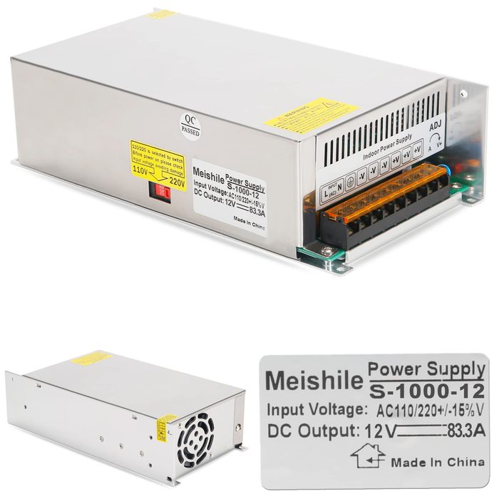 Switching Power Supply Adapter DC 12V 83Amp 1000Watt