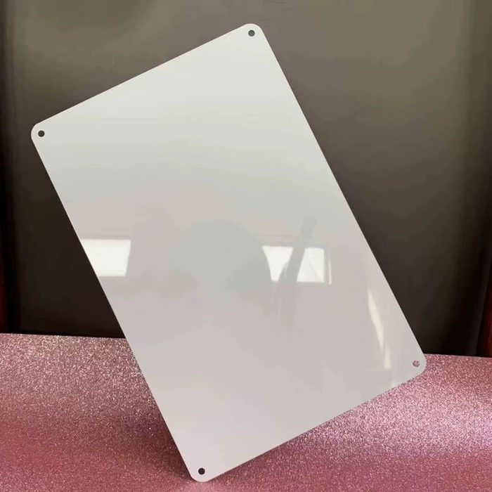 HD Gloss White Sublimation Spaces Metal Aluminum Plate