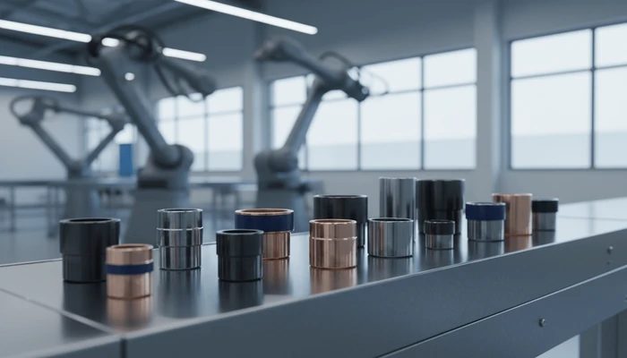 Polymer Bearing Oilless Closed Anodized Aluminum Adapter Plastic Linear Plain Bushing
