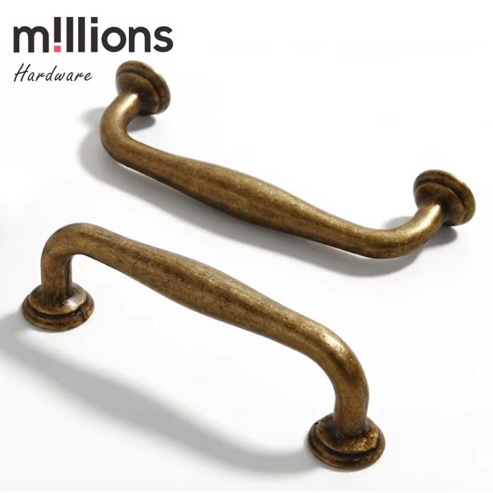 Antique Brass Cabinet Pulls And Knobs Vintage Furniture Hardware
