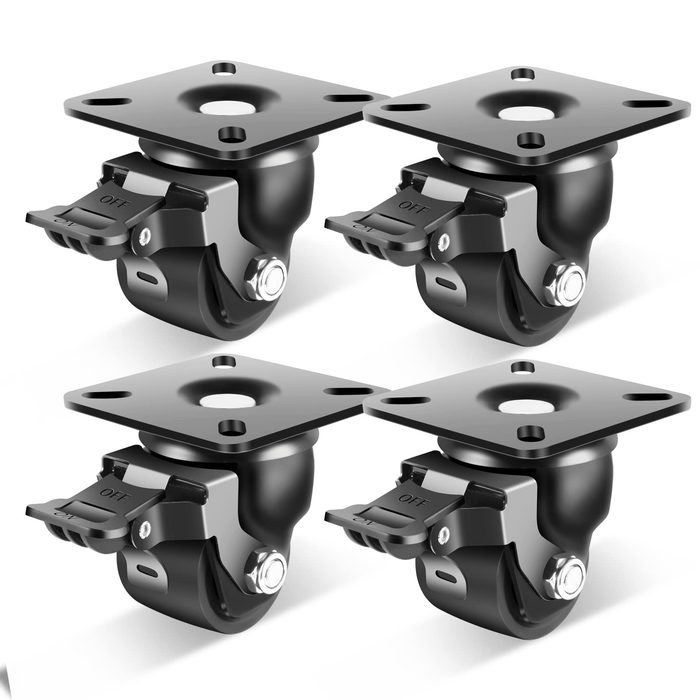 Heavy Duty Swivel Castor Wheels, 2 Inch, Nylon