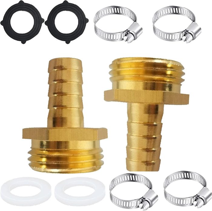 3/4" Barb x 3/4" Barb Brass Hose Splicer Repair Coupler
