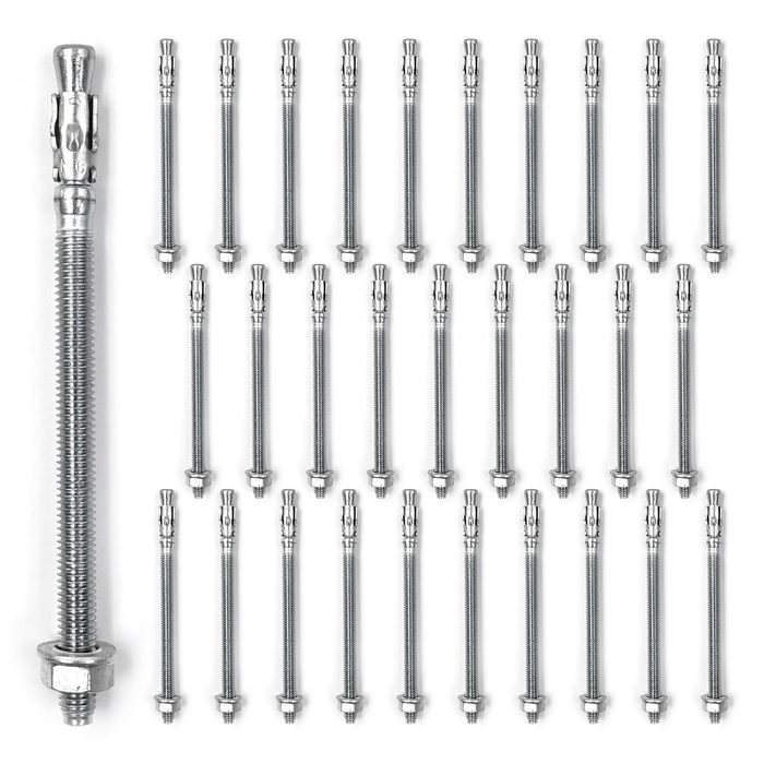 Zinc Wedge Anchors 1/4 x 4 Inch