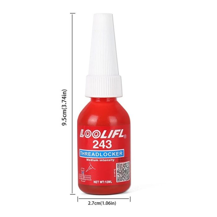 Thread locking agent 243 blue medium strength