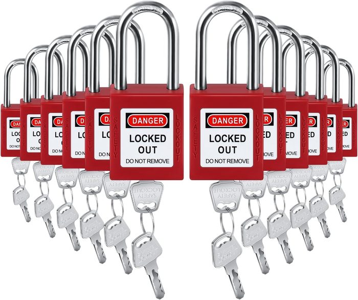 Lockout Tagout Locks, Keyed Different