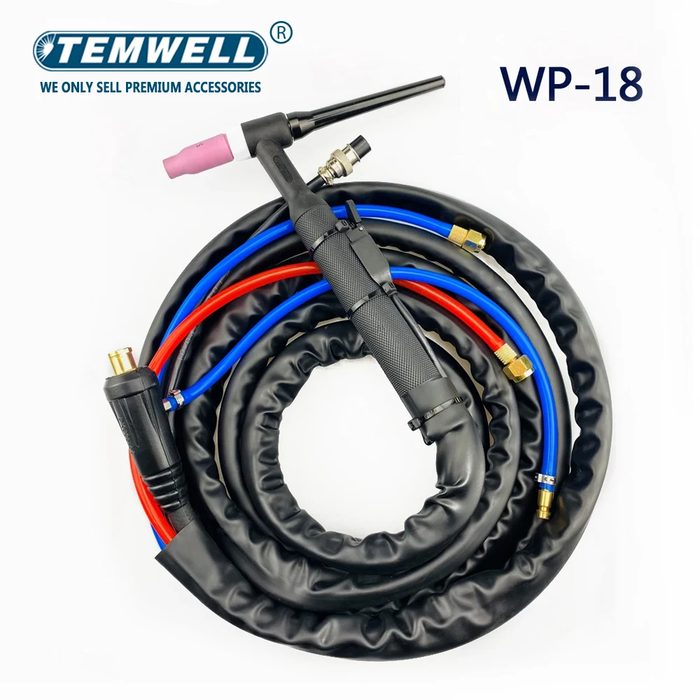 WP18 TIG welding torch kit, water-cooled 4-meter