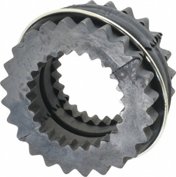 Flexible Coupling: 2-Piece Sleeve, EPDM, 7/8 to 2-3/8" Pipe, 3" OAL
