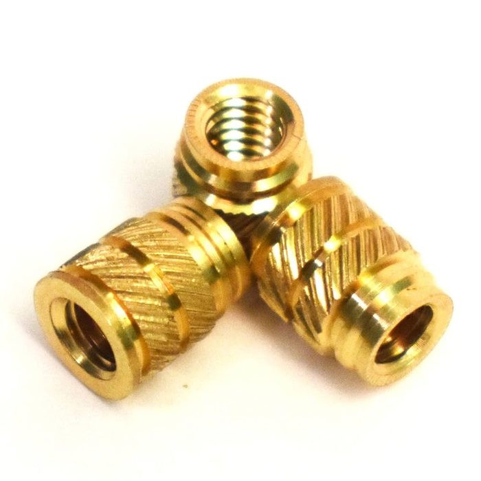 M3-0.5 Brass Flush Design Press Insert for Plastic