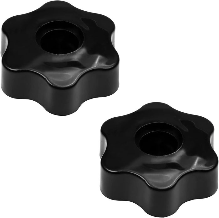 Star Knobs M8 Knurled Clamping Nuts Threaded Knobs Star Shape Hand Knobs Plastic Screw-On Type Handle Knob