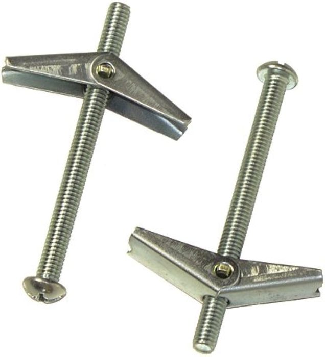 16 x 3" Zinc Plated Toggle Bolt Anchors