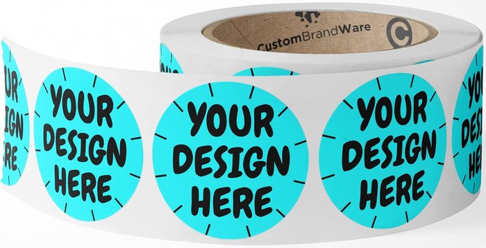 Custom Printed Labels, 1-1/4 inch Round Circle Stickers