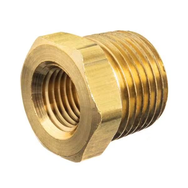 Pipe Fitting Brass Class 125 Hex Bushing 1-1/4" NPT Male x 1/2" NPT Female
