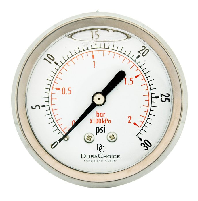 Stainless Steel Commercial Pressure Gauge