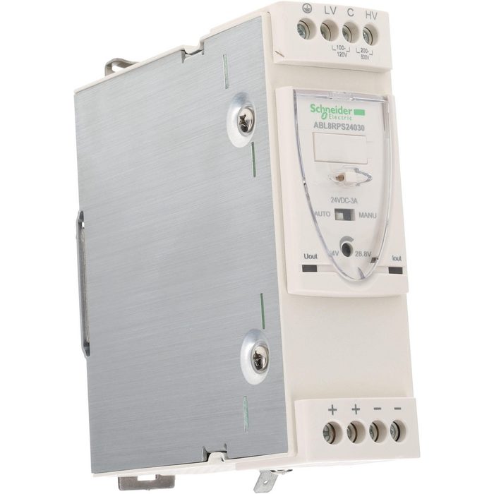 240 Watt, 10 Amp, 100 to 120 VAC, 200 to 500 VAC Input, 24 VDC Output, DIN Rail Power Supply