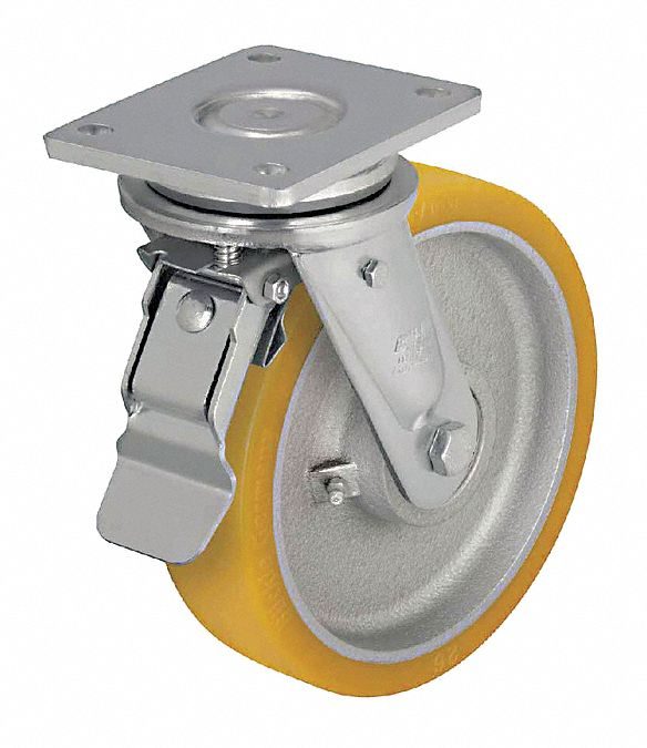 Swivel, Total Lock, Plate Caster