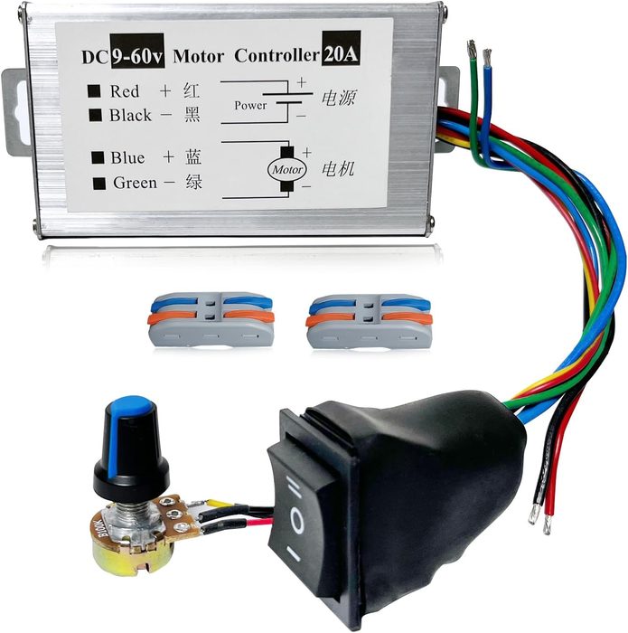 DC Motor Speed Controller, DC 12V 24V 36V