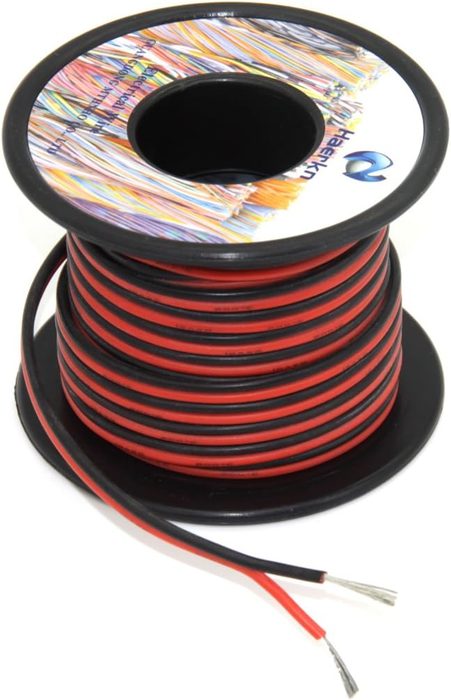 18 AWG 2 Conductor Parallel Silicone Electrical Wire
