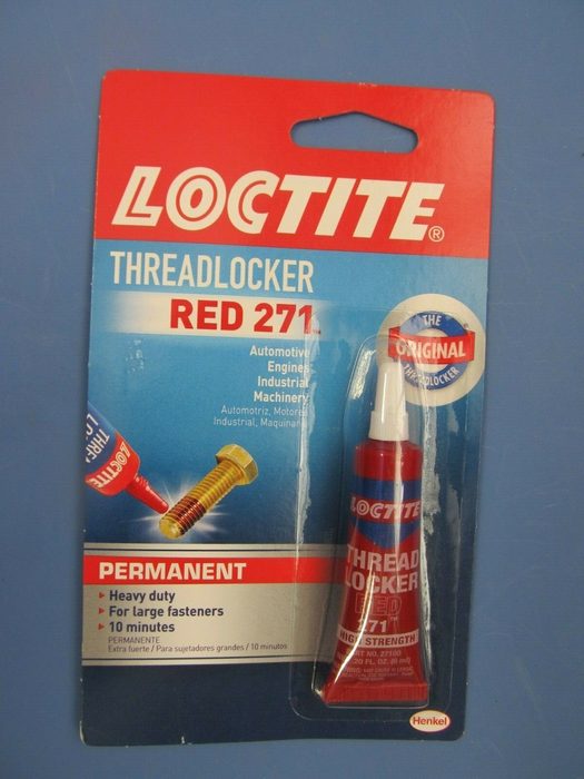 Threadlocker 271 Red Permanent Nut and Bolt