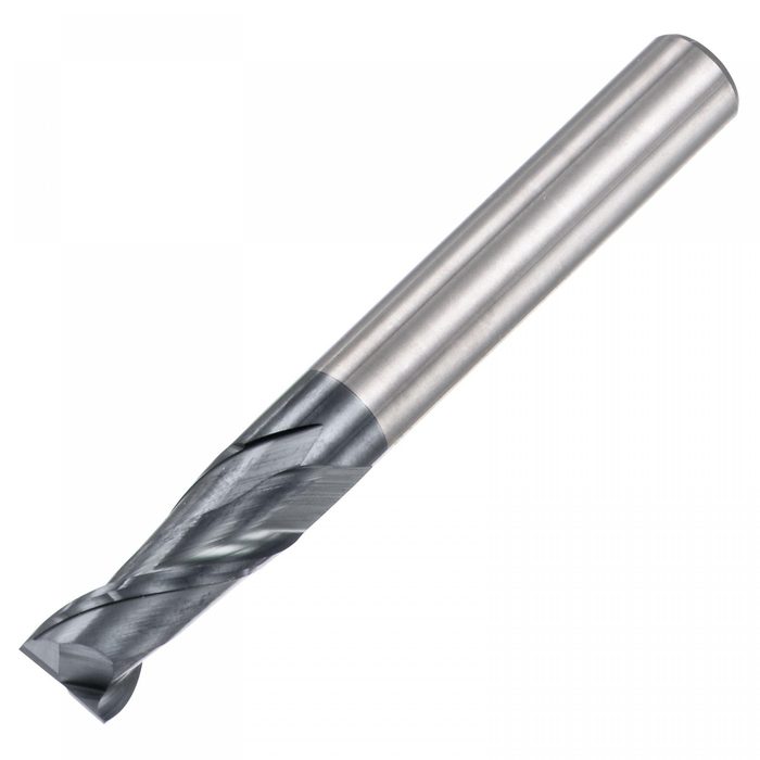Two Flute, Solid Carbide Square Nose End Mill, .005" Mill Dia., .015" LOC