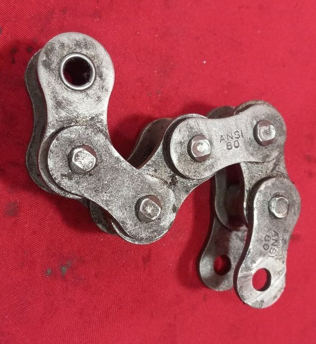 ANSI #80-1 Roller Chain, 7" Length