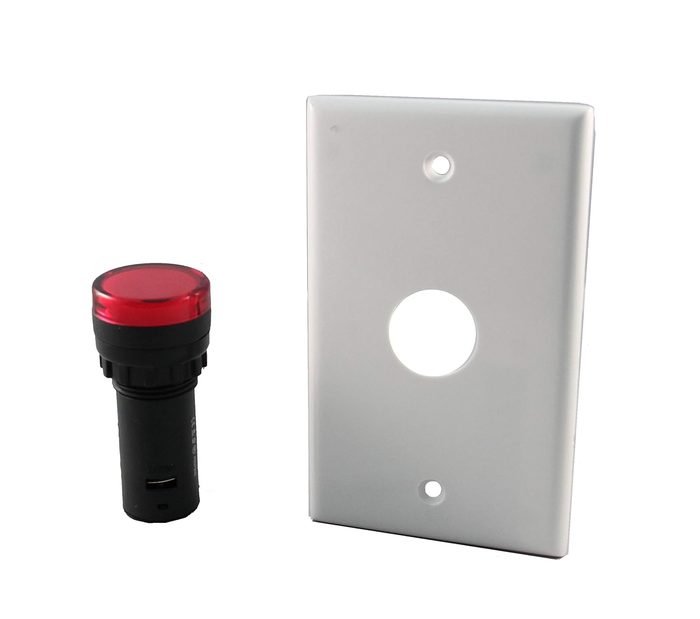 LED 22mm Indicator Light with Wall Plate
