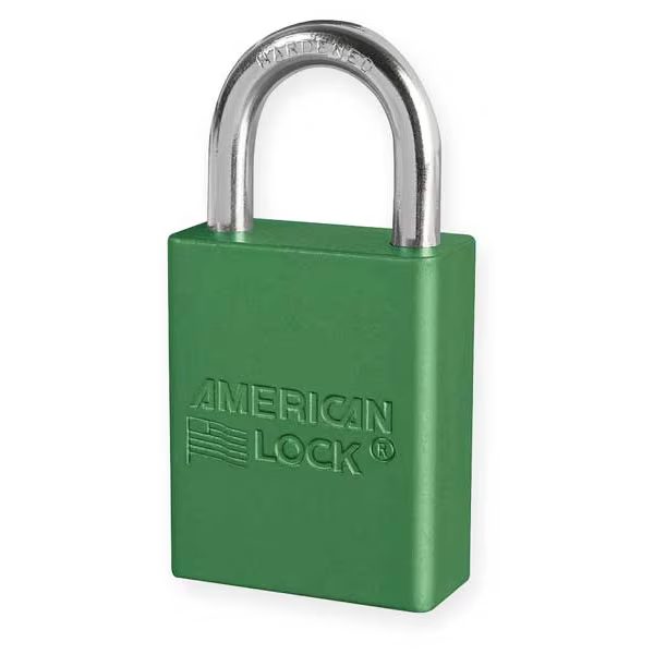 Safety Padlock, Keyed Differently, 1-1/2 in. Wide