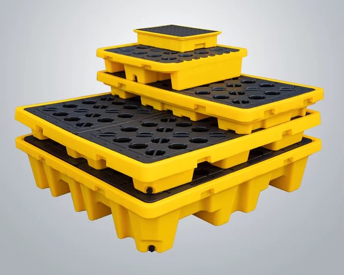 1204*1204*103mm 4 Ways Entry 4 Drums Containment Pallet