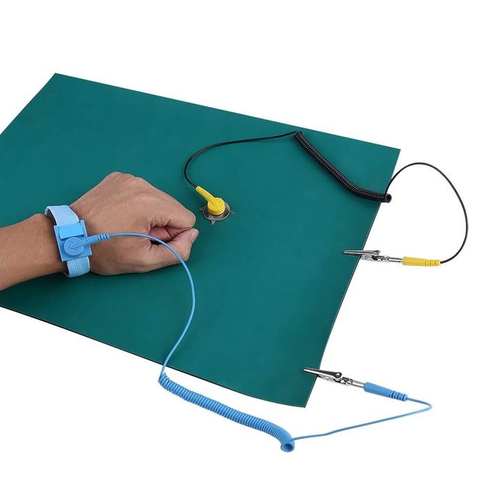 Anti-Static Mat ESD Safe for Electronic Includes ESD Wristband and Grounding Wire