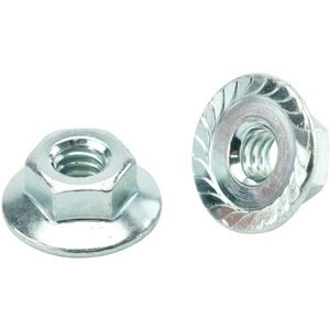 1/2"-13 Zinc Finish Case Hardened Serrated Flange Nut