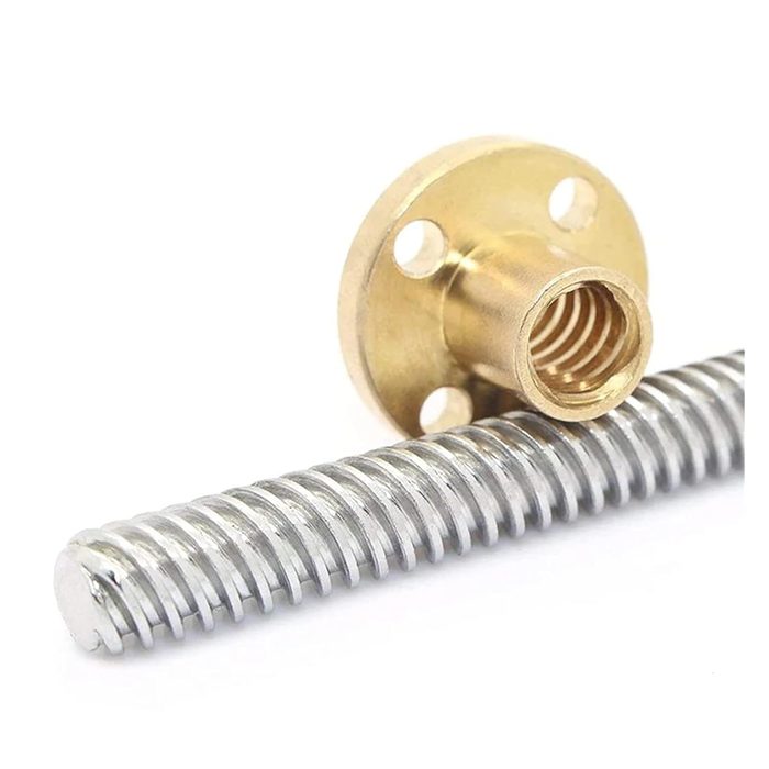 Brass T8 Screw Trapezoidal Nut Linear Screw
