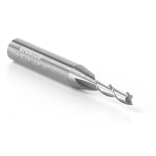 2 Flute Upcut Spiral Solid Carbide CNC End Mill