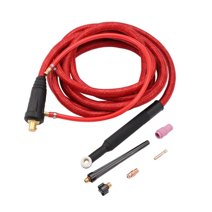 WP9 TIG Welding Torch Accessories 4M Red Super Soft Hose