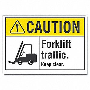 Lift Truck Traffic Danger Label