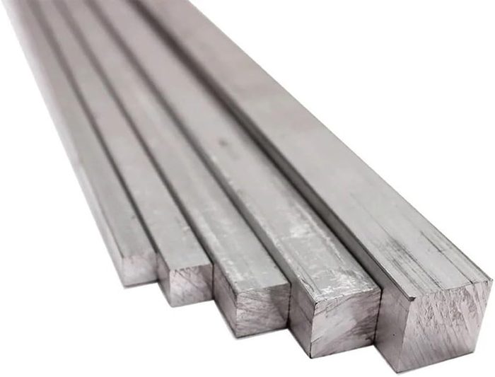 304 Stainless Steel Square Bar, 500mm length, 1-5mm thickness