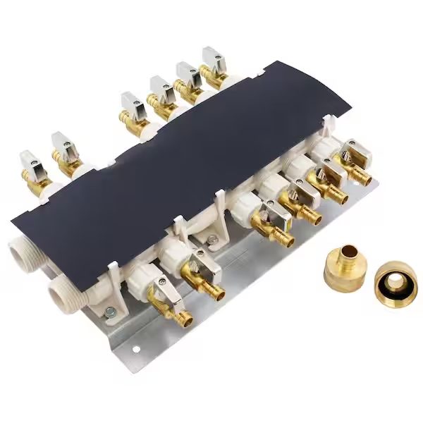 12-Port PEX-B Manifold with 1/2 in. Brass Ball Valves